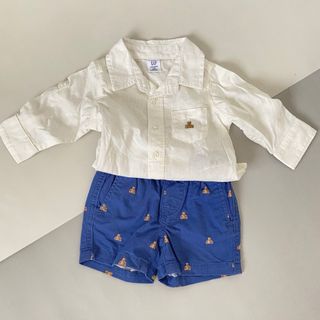 ベビーギャップ(babyGAP)のGAP 上下セット　3〜6m(シャツ/カットソー)