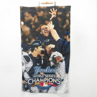 中古 バナー 00年代 00s MLB ニューヨークヤンキース 黒他 ブラック メジャーリーグ ベースボール 野球 23jul11(絵画/タペストリー)