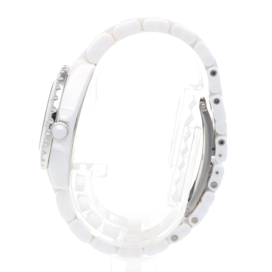 CHANEL(シャネル)のシャネル J12 腕時計 時計 ホワイトセラミック H1628 クオーツ レディース 1年保証 CHANEL  中古 レディースのファッション小物(腕時計)の商品写真