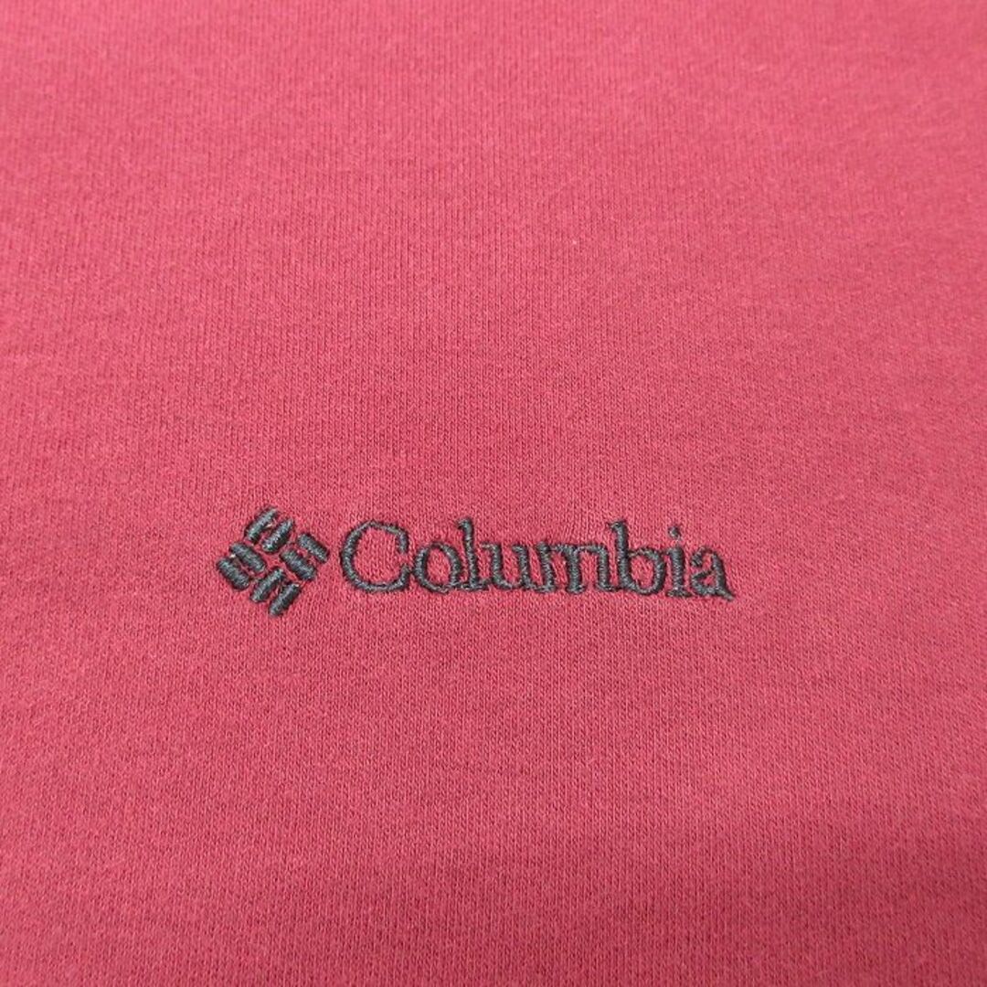 Columbia(コロンビア)のXL★古着 コロンビア COLUMBIA 長袖 ビンテージ Tシャツ メンズ 00年代 00s ワンポイントロゴ 大きいサイズ コットン ハイネック モックネック エンジ 23jul11 中古 メンズのトップス(Tシャツ/カットソー(半袖/袖なし))の商品写真