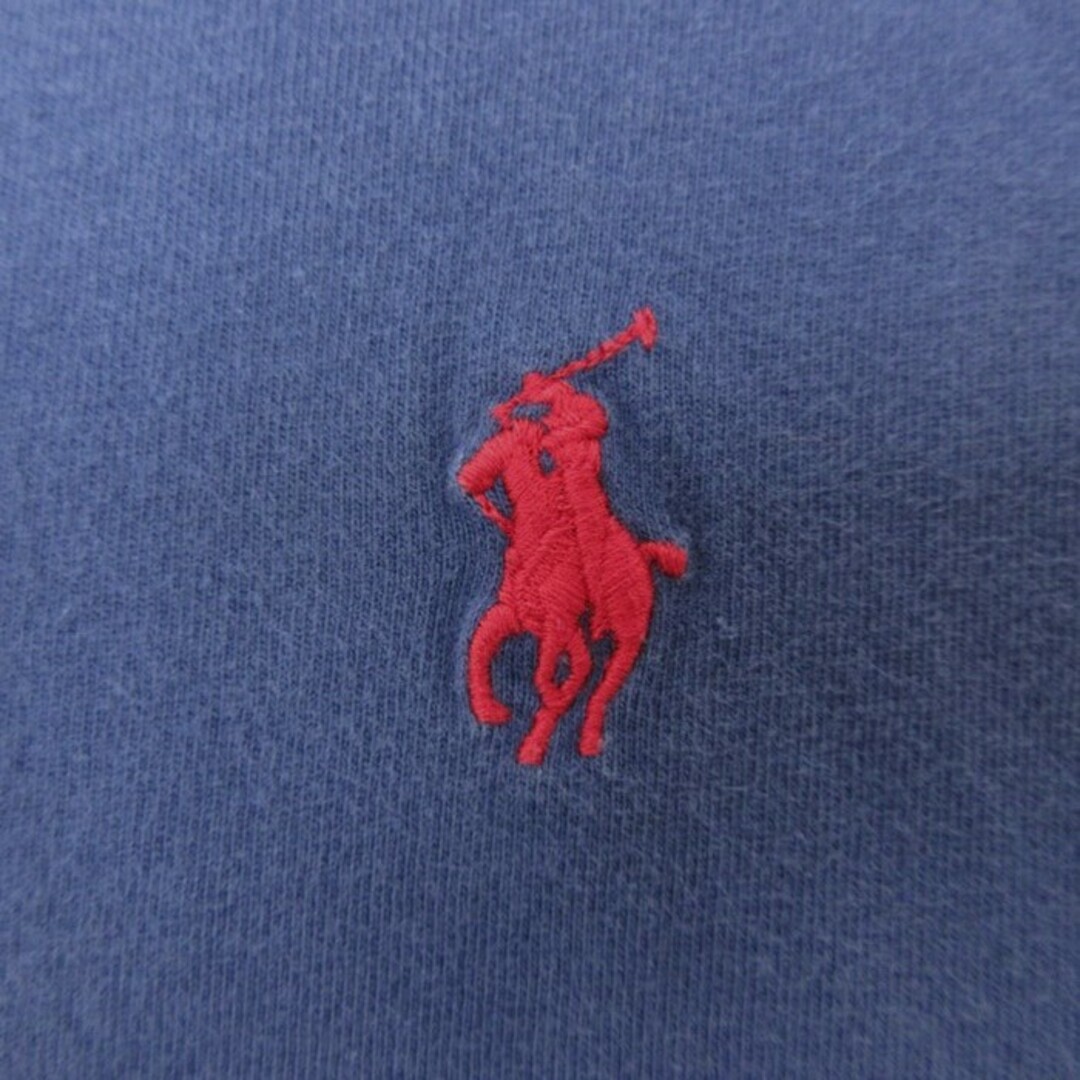 Ralph Lauren(ラルフローレン)のXL★古着 ラルフローレン Ralph Lauren 半袖 ブランド Tシャツ メンズ ワンポイントロゴ コットン Vネック 紺 ネイビー 23jul14 中古 メンズのトップス(Tシャツ/カットソー(半袖/袖なし))の商品写真