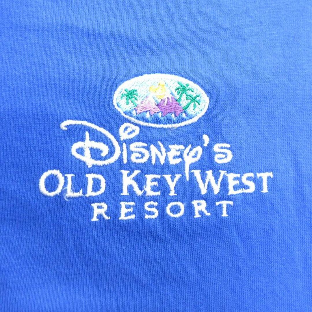 Disney(ディズニー)のL★古着 半袖 ビンテージ Tシャツ メンズ 00年代 00s ディズニー DISNEY 刺繍 コットン クルーネック 青 ブルー 23jul12 中古 メンズのトップス(Tシャツ/カットソー(半袖/袖なし))の商品写真