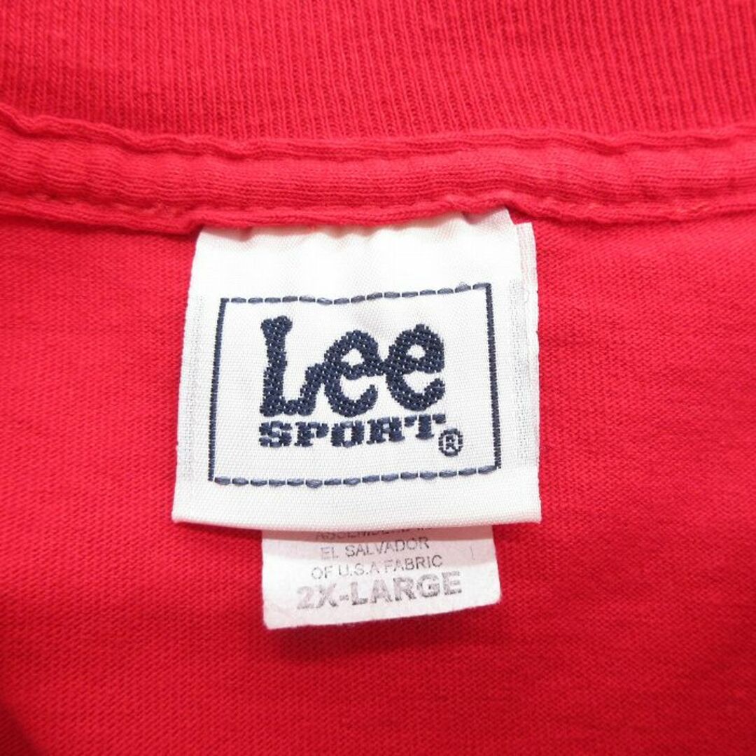 Lee(リー)のXL★古着 リー Lee 半袖 ビンテージ Tシャツ メンズ 00年代 00s MLB ボストンレッドソックス 大きいサイズ コットン クルーネック 赤 レッド メジャーリーグ ベースボール 野球 23jul13 中古 メンズのトップス(Tシャツ/カットソー(半袖/袖なし))の商品写真