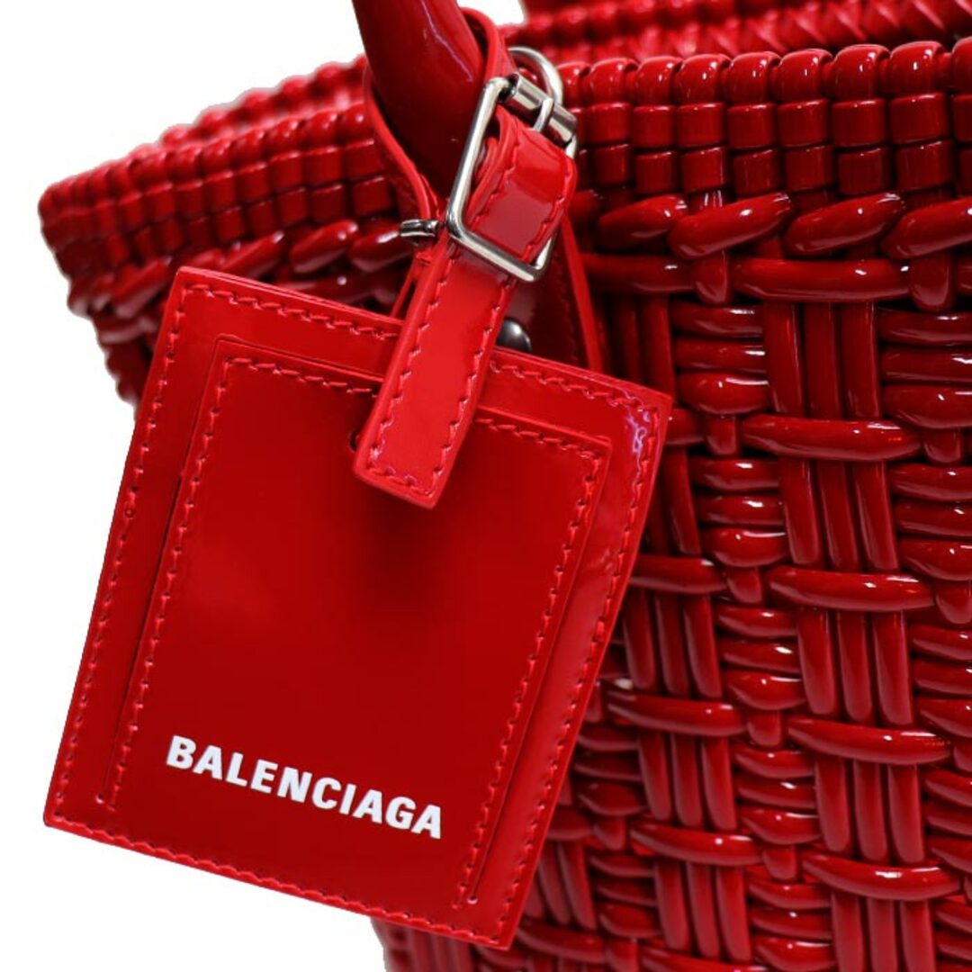 Balenciaga(バレンシアガ)のBALENCIAGA バレンシアガ ビストロ XS バスケット 2Wayショルダーバッグ レッド 671342 2IE3Y  レディース【中古】【美品】 レディースのバッグ(ショルダーバッグ)の商品写真