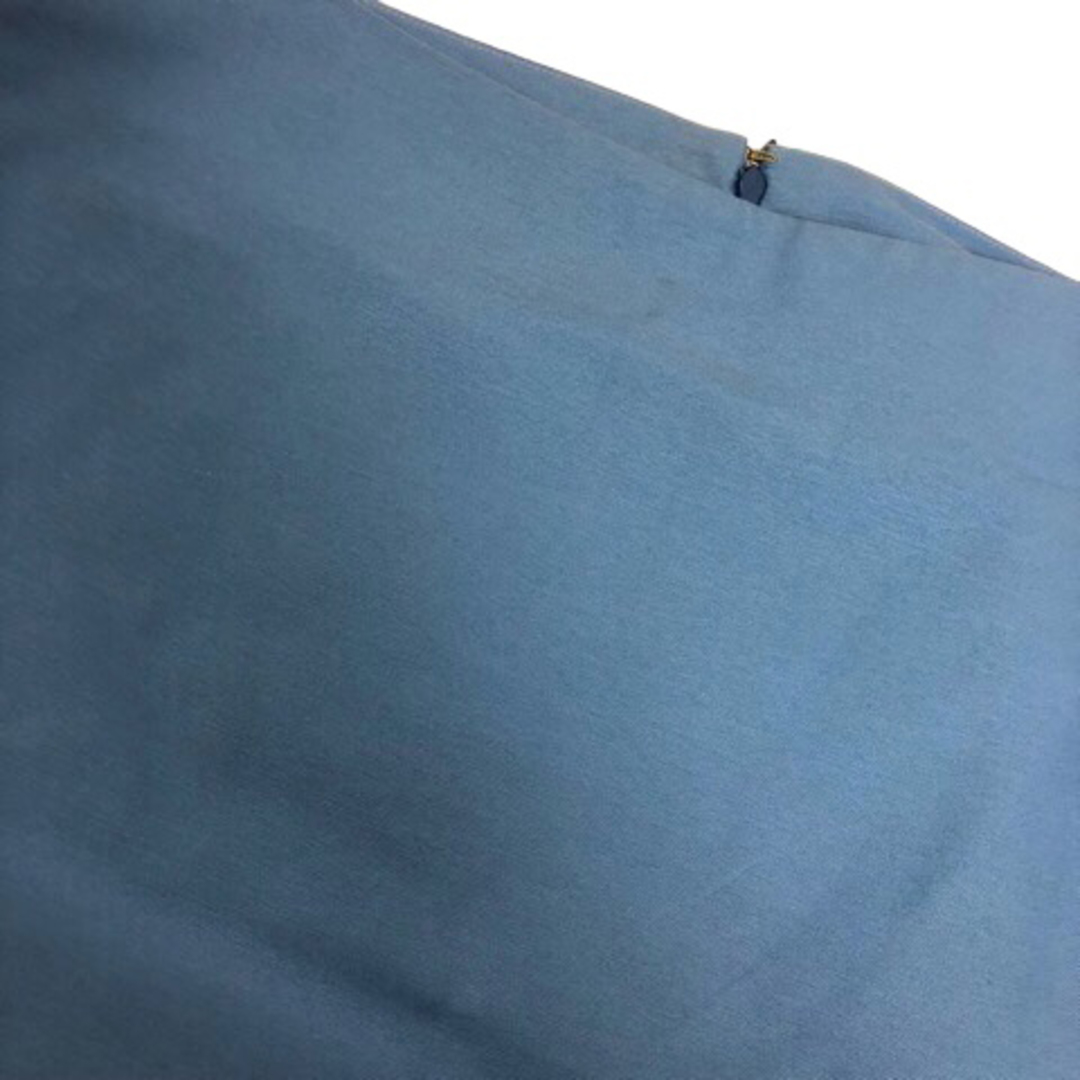 celine(セリーヌ)のセリーヌ CELINE スカート 台形 Aライン シルク混 ひざ丈 40 水色 レディースのスカート(ひざ丈スカート)の商品写真