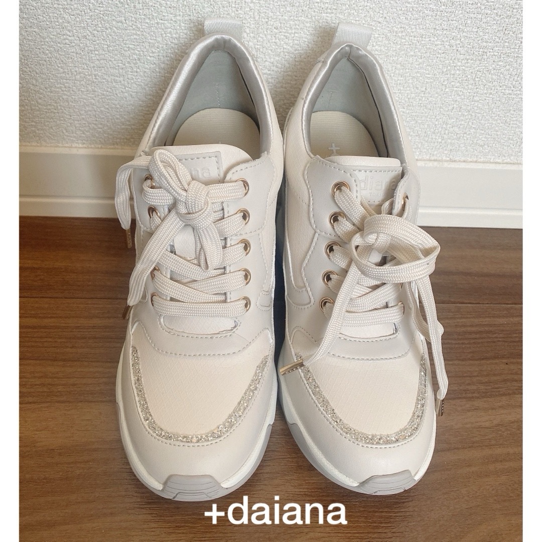 DIANA(ダイアナ)の＋daiana  ダイアナ6cmヒールスニーカー レディースの靴/シューズ(スニーカー)の商品写真