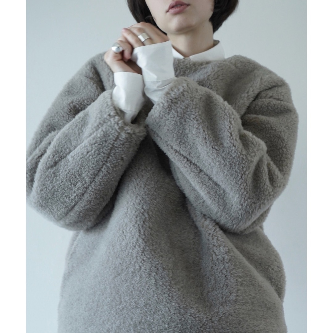 CLANE(クラネ)のCLANE BULKY LINE BOA TOPS グレー サイズ1 レディースのトップス(ニット/セーター)の商品写真