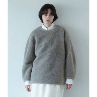 クラネ(CLANE)のCLANE BULKY LINE BOA TOPS グレー サイズ1(ニット/セーター)