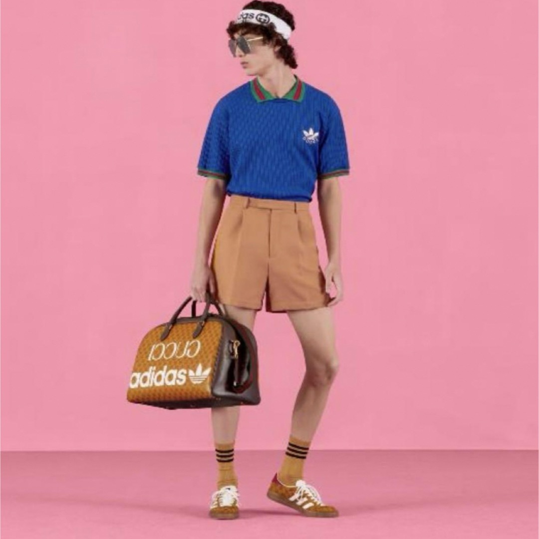 Gucci(グッチ)の【新品未使用】グッチGUCCIadidasコラボポロシャツSサイズ メンズのトップス(Tシャツ/カットソー(半袖/袖なし))の商品写真
