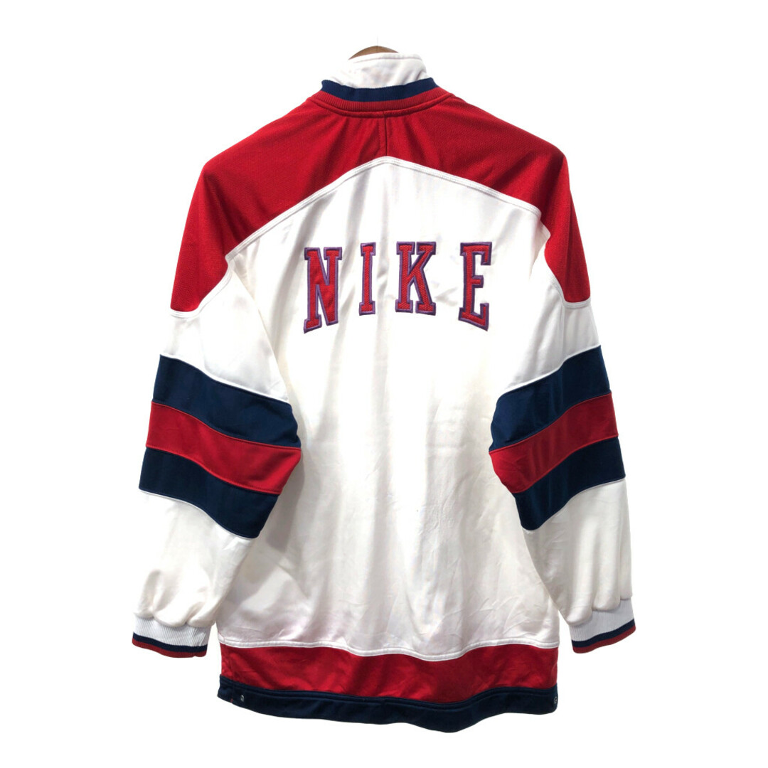 NIKE(ナイキ)の90年代 NIKE ナイキ トラックジャケット ジャージ スポーツ ホワイト (メンズ S) 中古 古着 Q1656 メンズのジャケット/アウター(その他)の商品写真