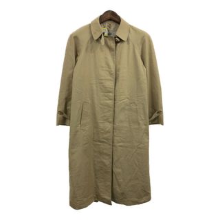 70年代 カナダ製 Aquascutum アクアスキュータム ステンカラーコート ベージュ (レディース M) 中古 古着 Q1673(ロングコート)