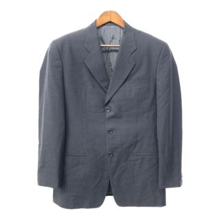 ARMANI COLLEZIONI - イタリア製 ARMANI COLLEZIONI アルマーニ コレッツォーニ カシミヤ テーラードジャケット ストライプ (メンズ 40/R) 中古 古着 Q1682