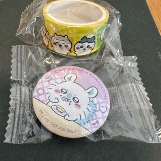 チイカワ(ちいかわ)の【新品】ちいかわ×くら寿司　モモンガ　缶バッチ　マスキングテープ(キャラクターグッズ)