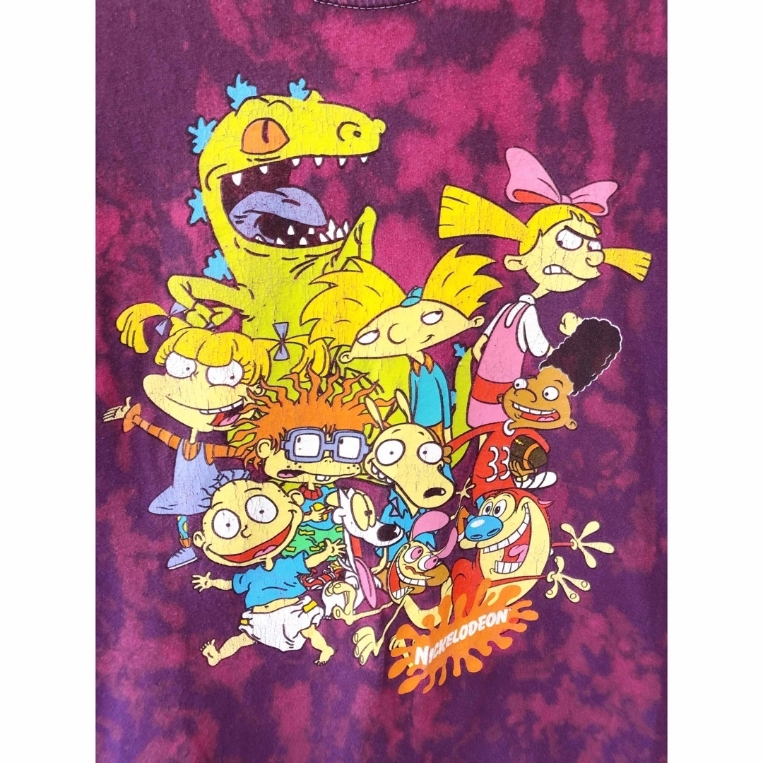 Nickelodeon　ニコロデオン　Tシャツ　M　ダイタイ柄　USA古着 メンズのトップス(Tシャツ/カットソー(半袖/袖なし))の商品写真