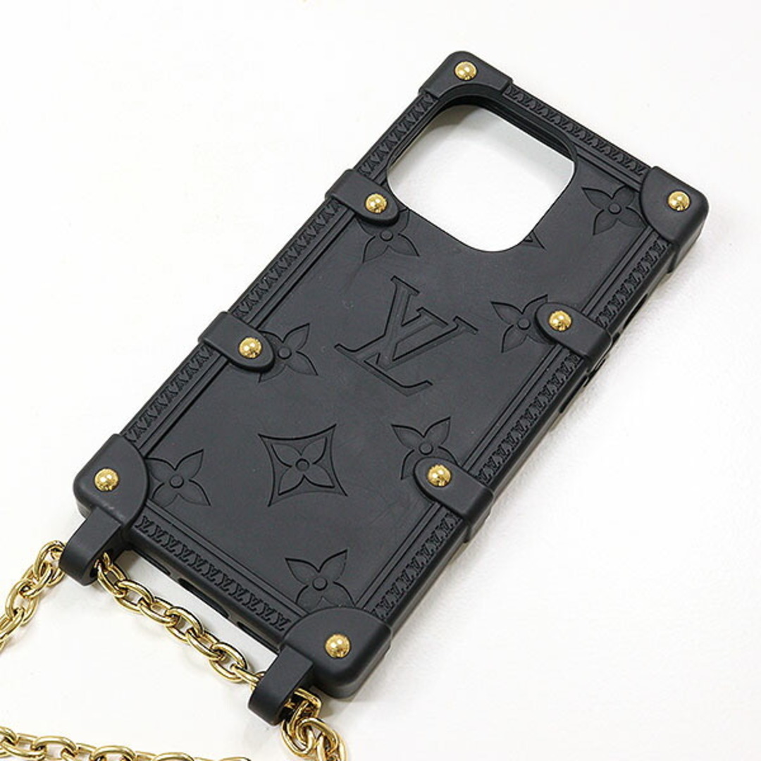 LOUIS VUITTON(ルイヴィトン)のルイヴィトン リ・トランク IPHONE14 PRO ノワール アイフォンケース ブラック モノグラム LV 【中古】 レディースのファッション小物(その他)の商品写真