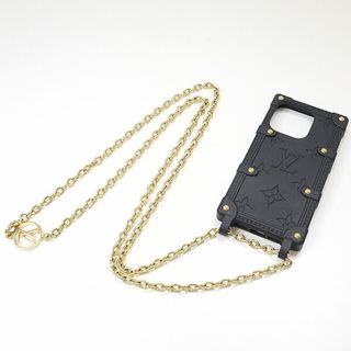 ルイヴィトン(LOUIS VUITTON)のルイヴィトン リ・トランク IPHONE14 PRO ノワール アイフォンケース ブラック モノグラム LV 【中古】(その他)