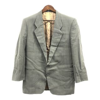 ジョルジオアルマーニ(Giorgio Armani)のイタリア製 GIORGIO ARMANI ジョルジオ アルマーニ テーラードジャケット チェック柄 グリーン (メンズ 40R) 中古 古着 Q1734(その他)