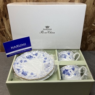 NARUMI - 【Nこ1210】NARUMI　カップル　コーヒーセット花柄 ナルミ 洋食器 