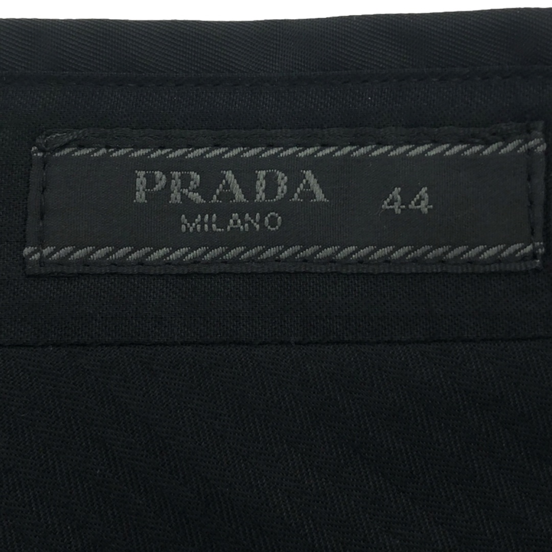 PRADA(プラダ)のPRADA プラダ 15AW ナイロンスリムスラックスパンツ ブラック 44 UPA954 メンズのパンツ(スラックス)の商品写真