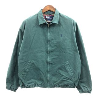 ポロラルフローレン(POLO RALPH LAUREN)のPolo by Ralph Lauren ポロ ラルフローレン スウィングトップ ジャケット グリーン (メンズ L) 中古 古着 Q1747(その他)