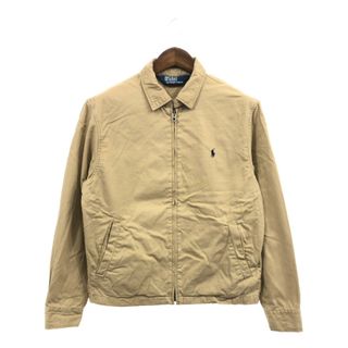 ポロラルフローレン(POLO RALPH LAUREN)の90年代 Polo by Ralph Lauren ポロ ラルフローレン スウィングトップ ジャケット ワンポイントロゴ ベージュ (メンズ M) 中古 古着 Q1749(その他)