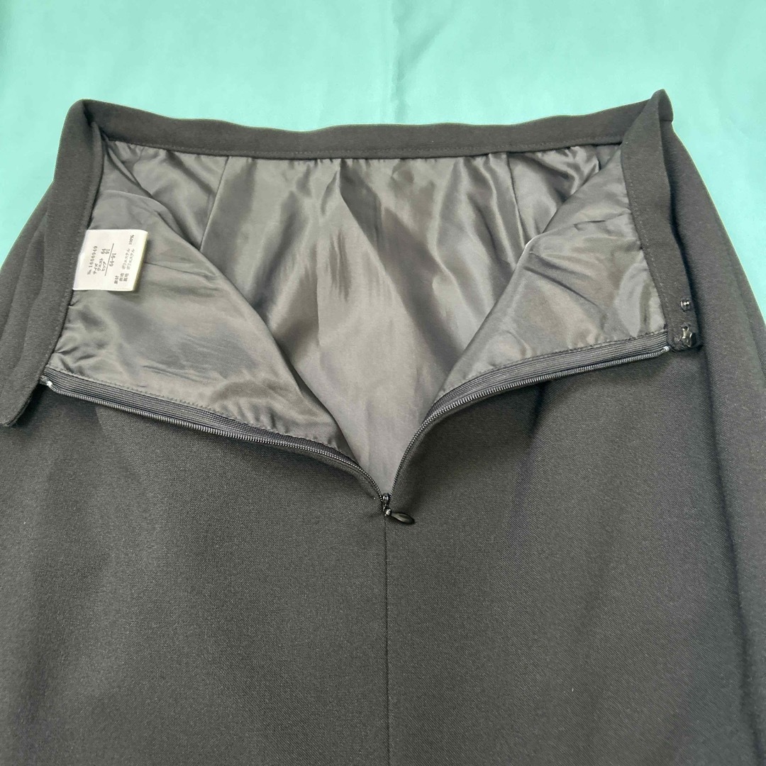ストレッチスカート　黒色　Ｍサイズ レディースのスカート(ひざ丈スカート)の商品写真