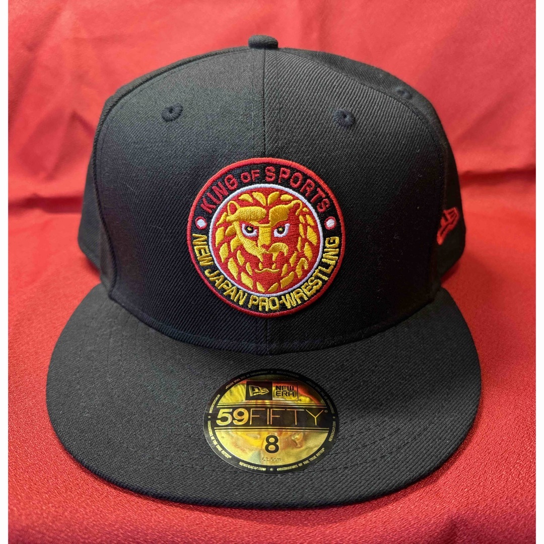 NEW ERA(ニューエラー)のNEW ERA ニューエラー　新日本プロレス　キャップ　ライオンマーク スポーツ/アウトドアのスポーツ/アウトドア その他(格闘技/プロレス)の商品写真