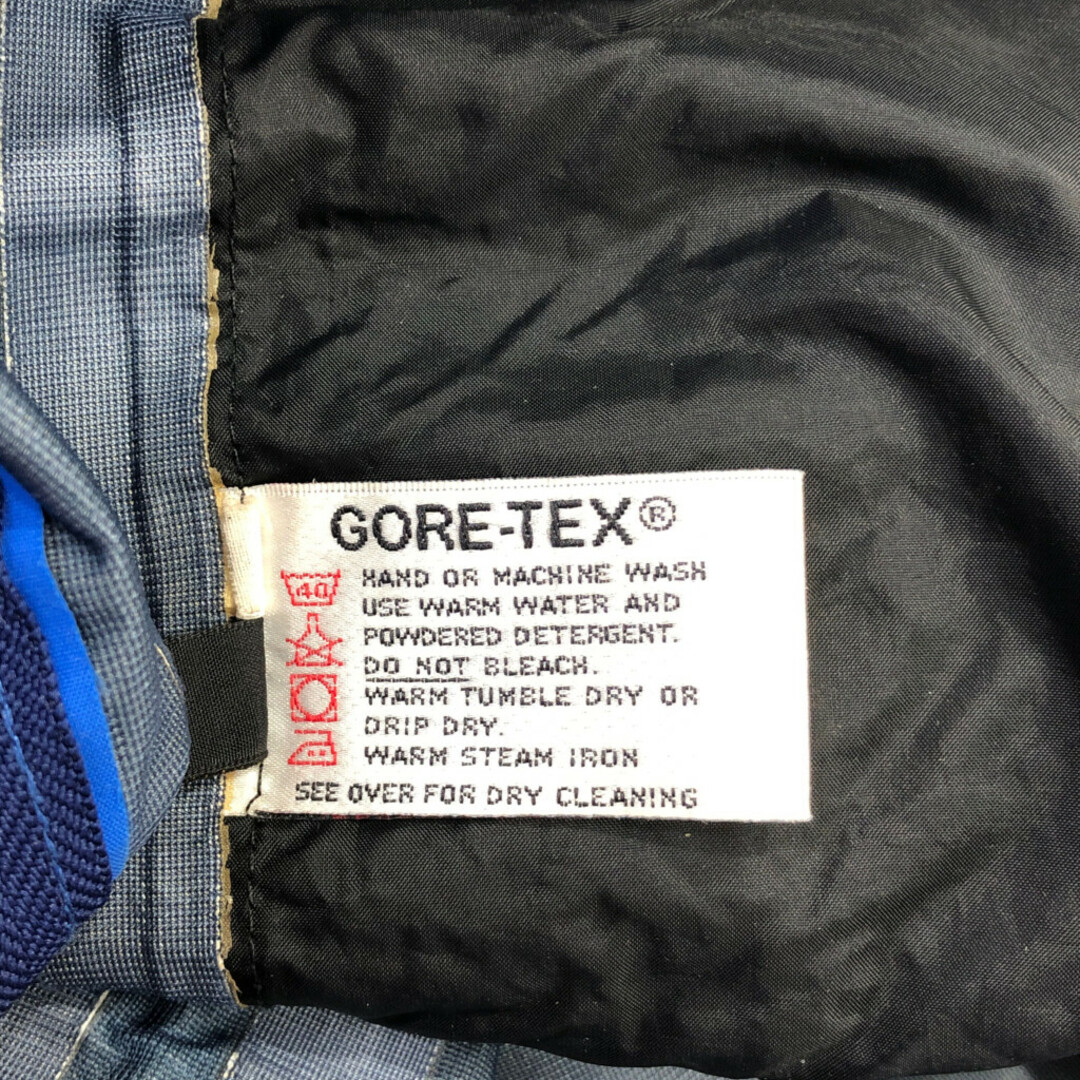 MOUNTAIN DESIGNS GORE-TEX ゴアテックス マウンテンパーカー ジャケット アウトドア ブルー (メンズ XL相当) 中古 古着 Q1772 メンズのジャケット/アウター(マウンテンパーカー)の商品写真