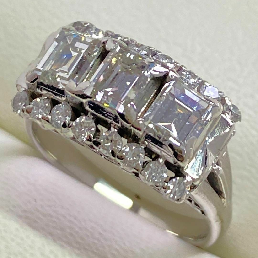 Pt900　天然ダイヤモンドリング　D1.80ct　サイズ15号　プラチナ レディースのアクセサリー(リング(指輪))の商品写真