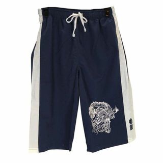 SS0352-8◆ 新品 メンズ 水着 パンツ 裏地有り Lサイズ ネイビー(水着)