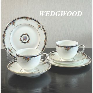 WEDGWOOD - WEDGWOODオズボーン カップ＆ソーサー&20.5cmプレート トリオペア