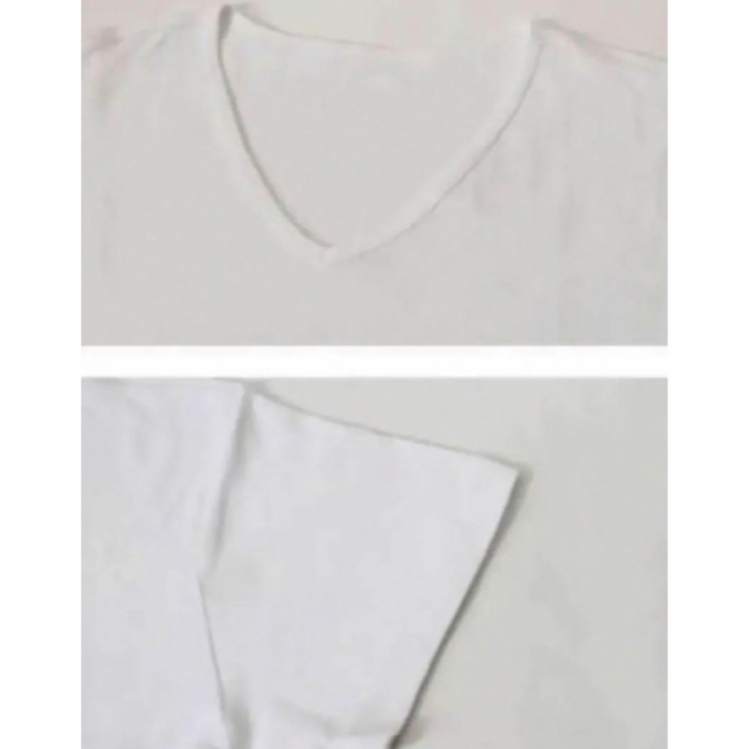 大きいサイズインナーシャツ　２枚セット　新品　5L肌着　ホワイト　速乾　軽い メンズのアンダーウェア(その他)の商品写真
