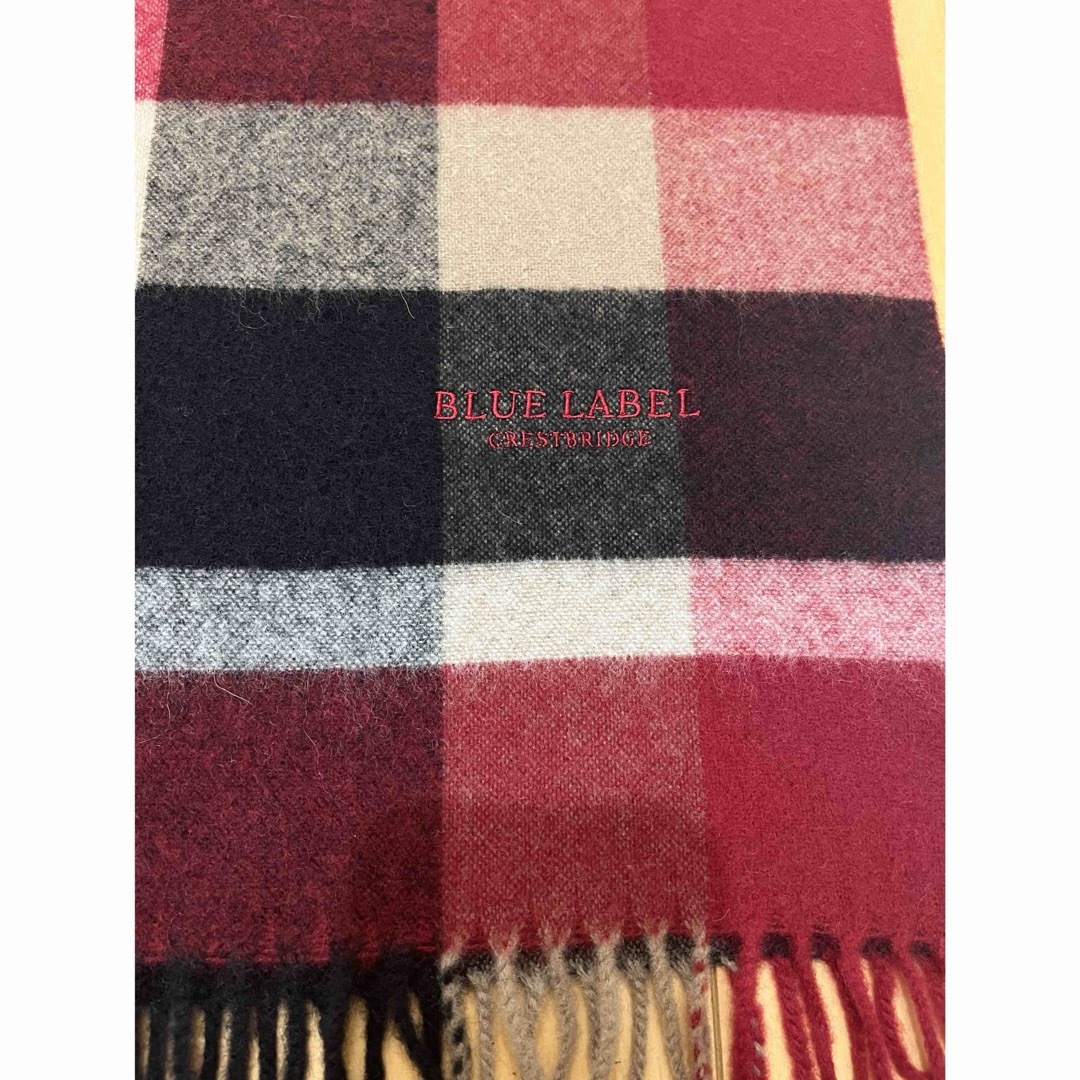 BLUE LABEL CRESTBRIDGE - ブルーレーベル カシミヤ100%マフラー BLUE LABEL CRESTBRIDGE - ブルーレーベル カシミヤ100%マフラー