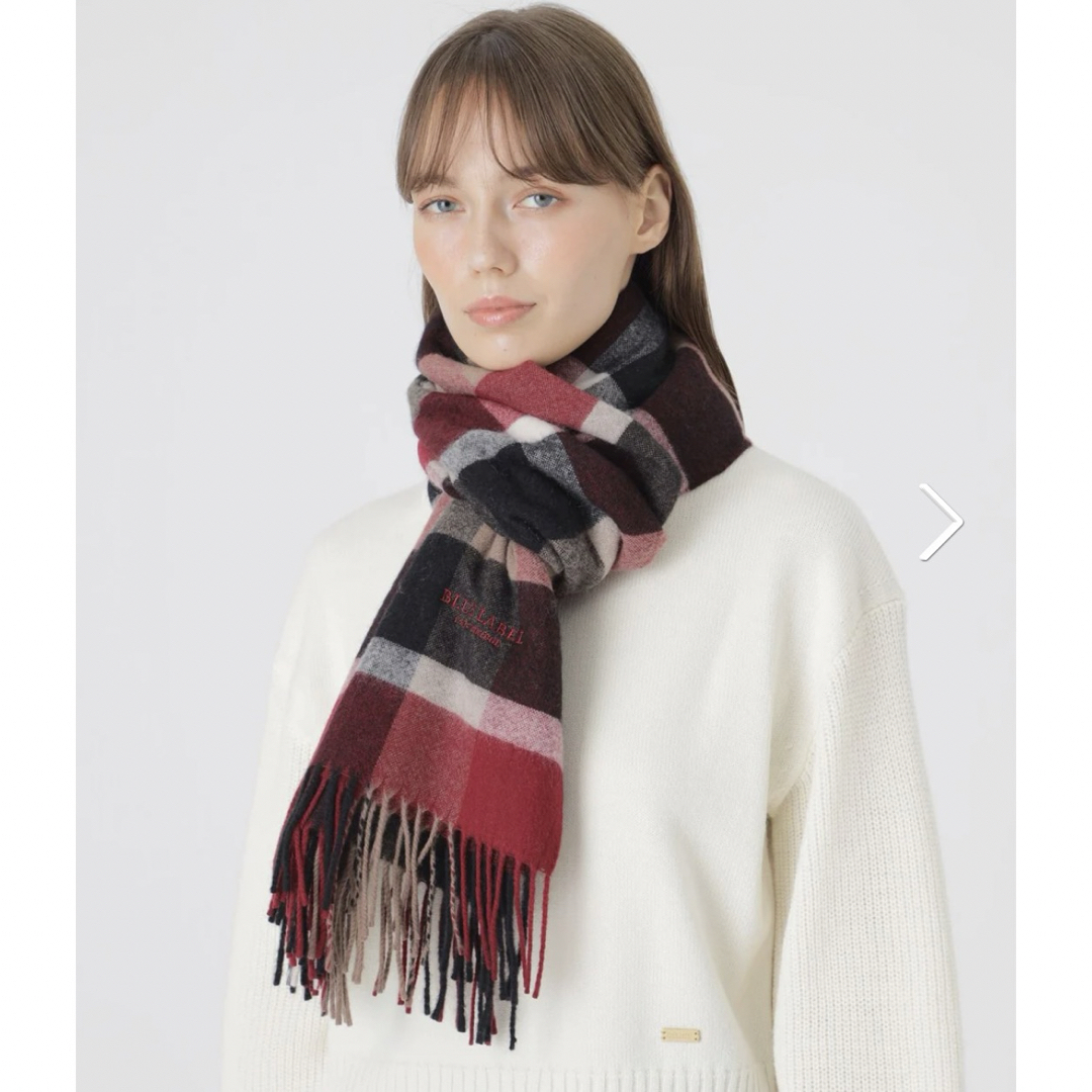 BLUE LABEL CRESTBRIDGE - ブルーレーベル カシミヤ100%マフラー BLUE LABEL CRESTBRIDGE - ブルーレーベル カシミヤ100%マフラー
