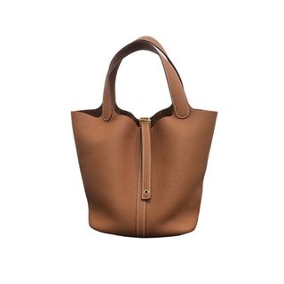 エルメス(Hermes)の　エルメス HERMES ピコタンロックMM Z刻 ゴールド/ゴールド金具 トリヨンクレマンス レディース ハンドバッグ(ハンドバッグ)