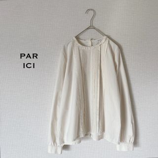 PAR ICI - パーリッシィ　ピンタックブラウス　コットン100%