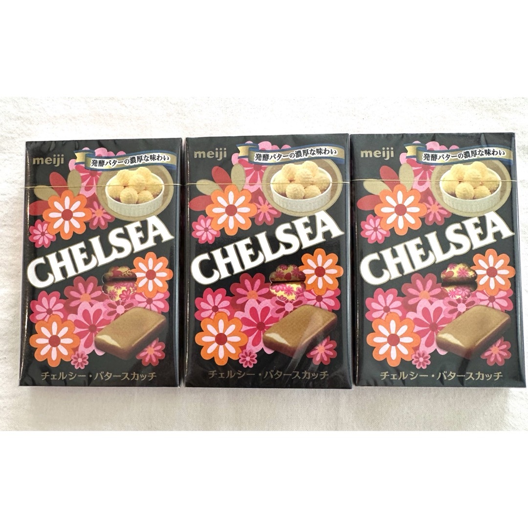 明治 CHELSEA チェルシー バタースカッチ 3箱セット 食品/飲料/酒の食品(菓子/デザート)の商品写真