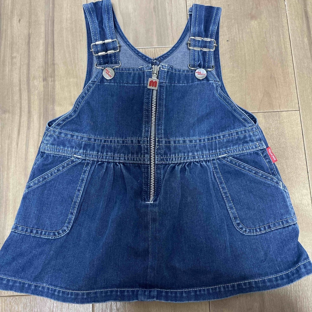 mikihouse(ミキハウス)のミキハウス　サロペット　ワンピース キッズ/ベビー/マタニティのキッズ服女の子用(90cm~)(ワンピース)の商品写真