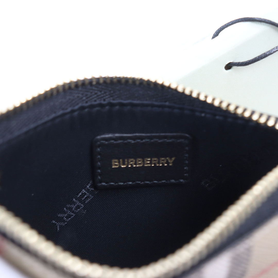 未使用品●BURBERRY バーバリー 8058472 KELBROOK ケルブックル レザー使い ヴィンテージチェック ノバチェック キーチェーン付き コインケース 小銭入れ ベージュ系 保存袋付き メンズ メンズのファッション小物(コインケース/小銭入れ)の商品写真