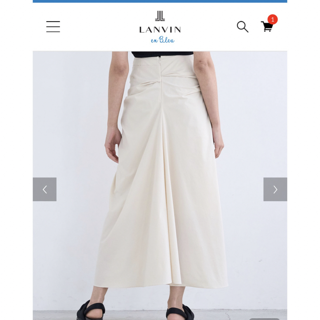 LANVIN en Bleu(ランバンオンブルー)の◼️ランバン　新品未使用　スカート   レディースのスカート(ロングスカート)の商品写真