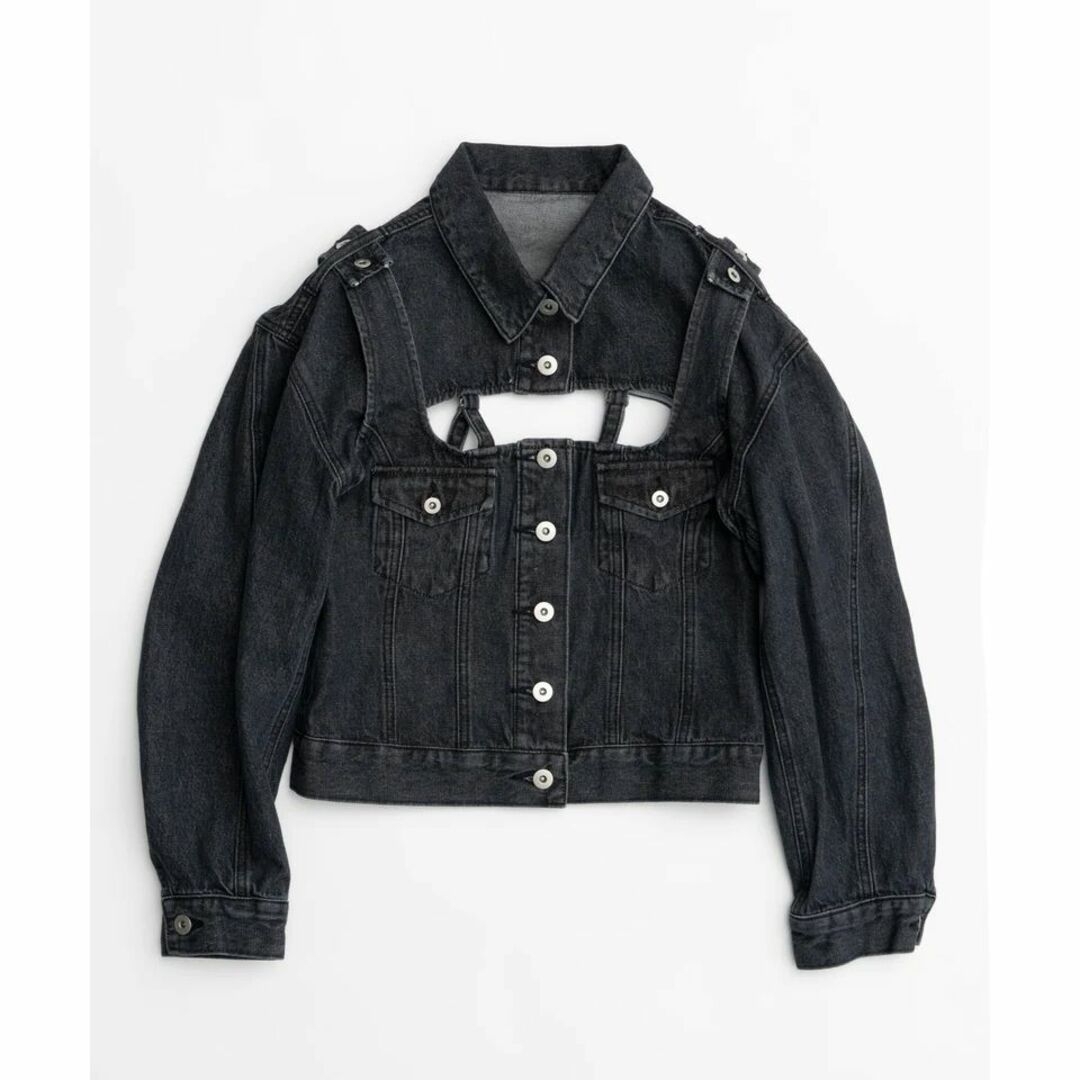 着2回 メゾンスペシャル 2way Bustier Denim Jacket 着2回 メゾンスペシャル 2way Bustier Denim Jacket