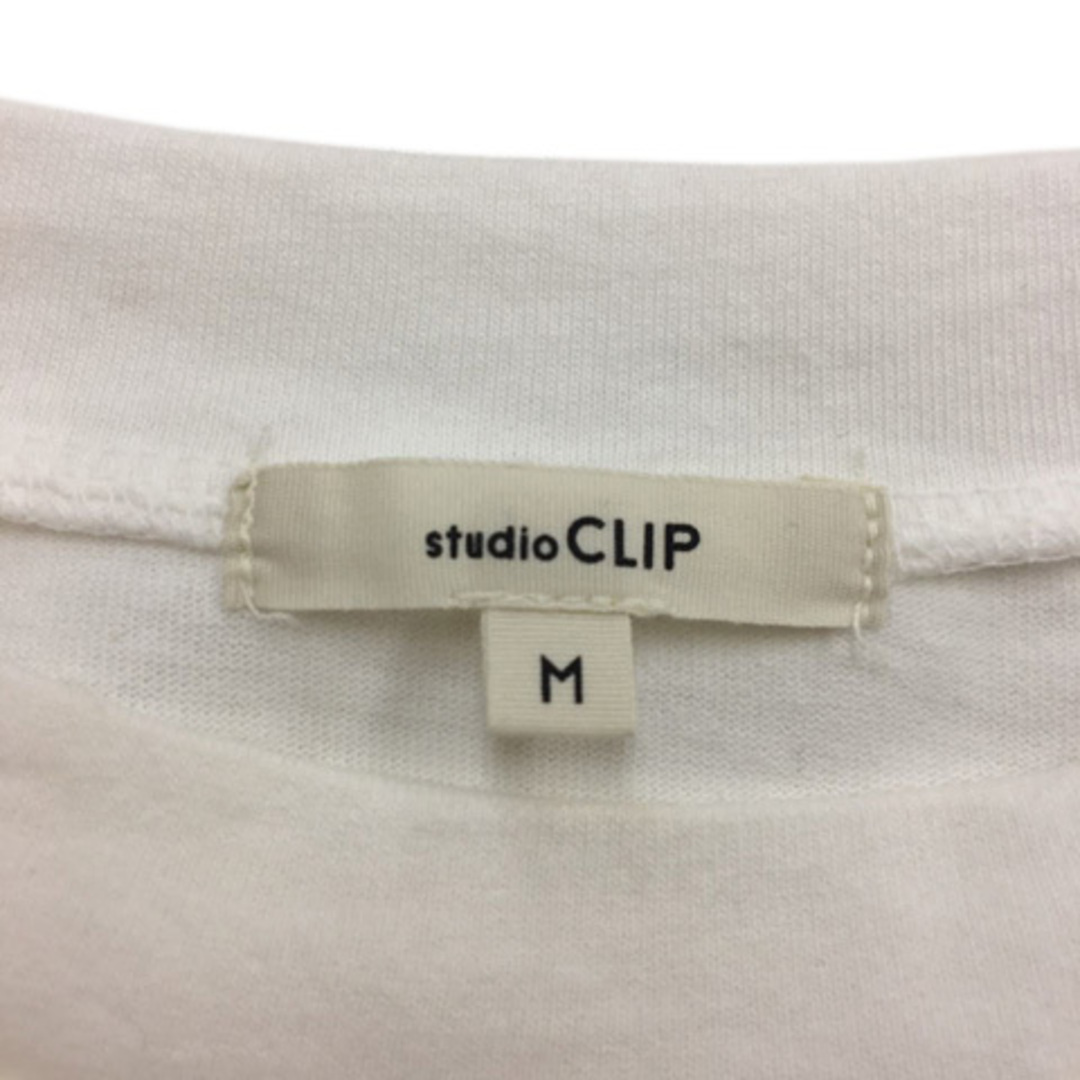 STUDIO CLIP(スタディオクリップ)のスタディオクリップ Tシャツ カットソー ロンT プルオーバー 長袖 M 白 レディースのトップス(Tシャツ(長袖/七分))の商品写真