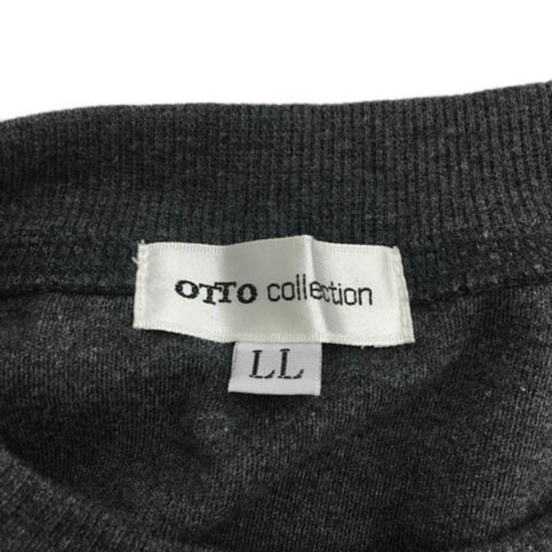 オットー collection カットソー クルーネック 長袖 LL グレー レディースのトップス(カットソー(長袖/七分))の商品写真