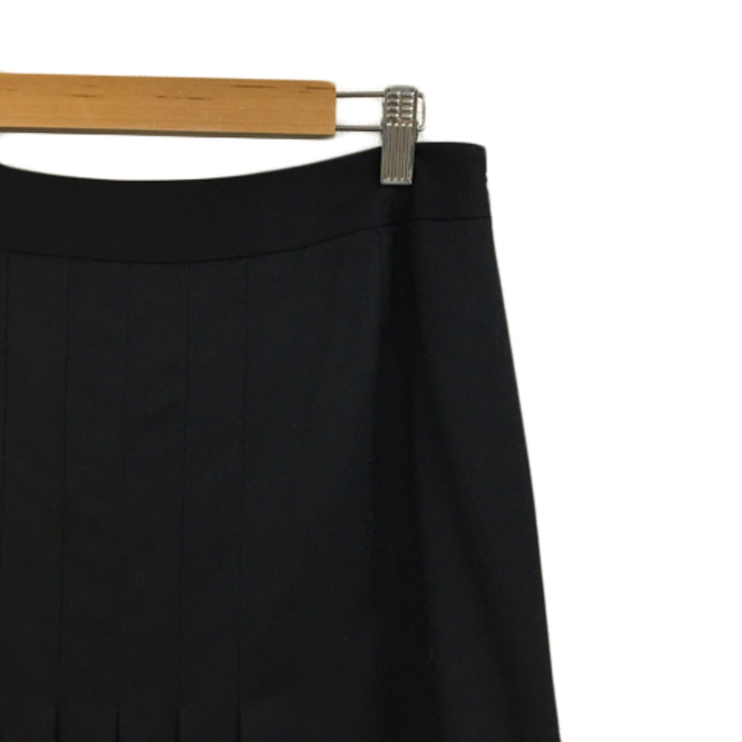 Brooks Brothers(ブルックスブラザース)のブルックスブラザーズ スカート プリーツ 膝丈 ウール 無地 13 黒 レディースのスカート(ひざ丈スカート)の商品写真