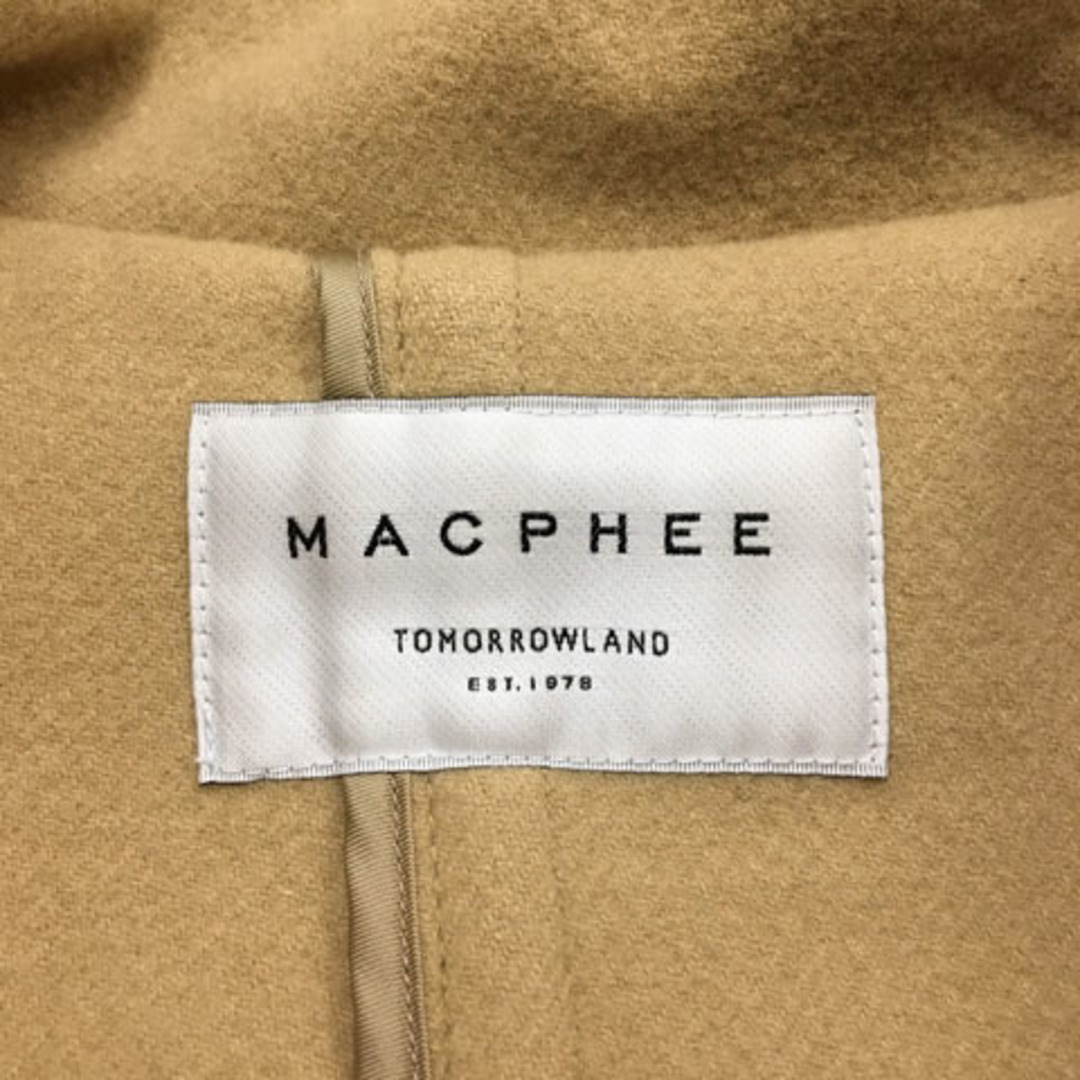 MACPHEE(マカフィー)のマカフィー トゥモローランド コート ダッフル ミドル ウール 36 ベージュ レディースのジャケット/アウター(ダッフルコート)の商品写真