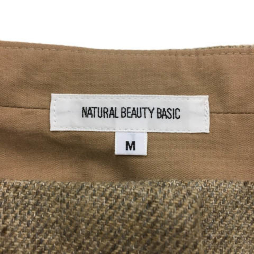 NATURAL BEAUTY BASIC(ナチュラルビューティーベーシック)のナチュラルビューティーベーシック スカート ロング ウール M ベージュ 茶 レディースのスカート(ロングスカート)の商品写真