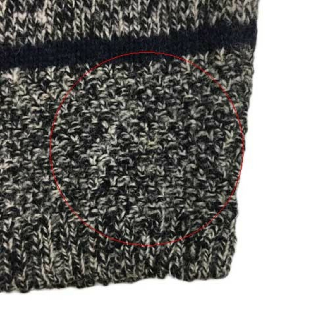 coen(コーエン)のコーエン セーター ニット ボーダー メランジ ウール 長袖 M グレー 紺 レディースのトップス(ニット/セーター)の商品写真