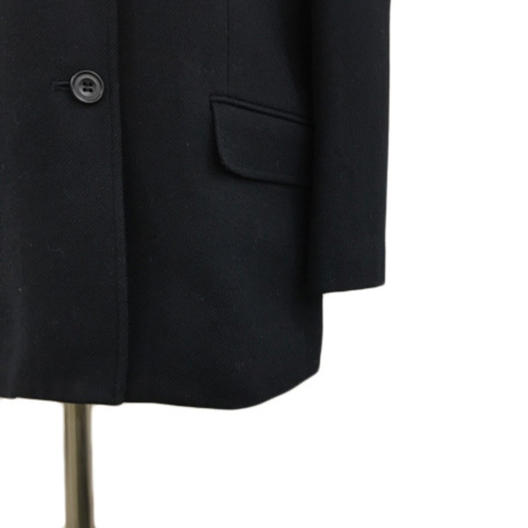 DAKS(ダックス)のダックス ジャケット ノーカラー ウール カシミヤ混 長袖 9AR 黒 レディースのジャケット/アウター(その他)の商品写真
