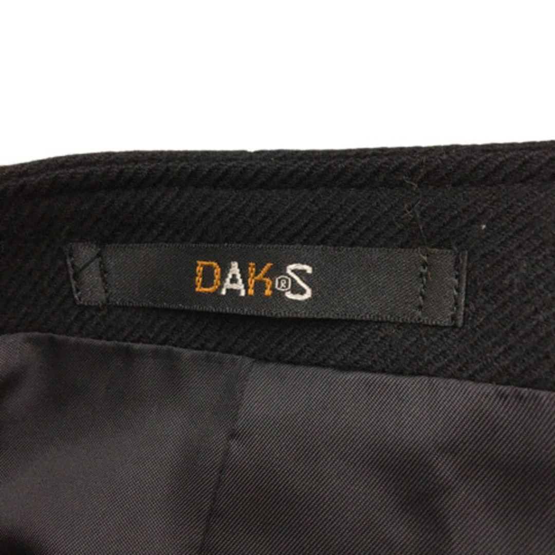 DAKS(ダックス)のダックス ジャケット ノーカラー ウール カシミヤ混 長袖 9AR 黒 レディースのジャケット/アウター(その他)の商品写真