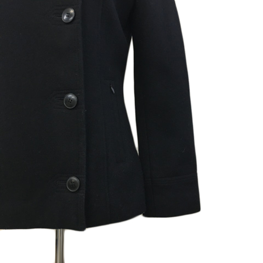 MK MICHEL KLEIN(エムケーミッシェルクラン)のエムケー ミッシェルクラン コート スタンドカラー ウール 長袖 38 黒 レディースのジャケット/アウター(その他)の商品写真